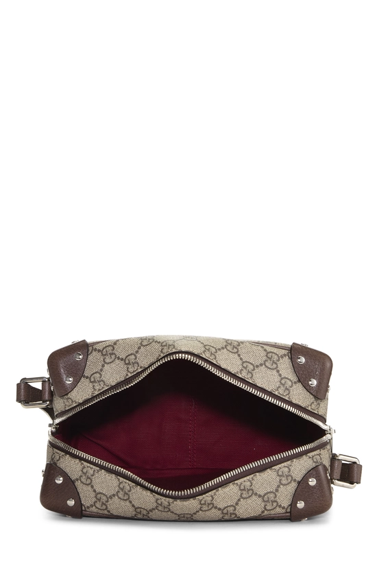 Brown GG Supreme Canvas Studded Square Shoulder Bag, , large image number 5