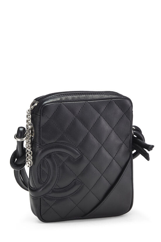 Black Quilted Calfskin Cambon Shoulder Bag Mini, , large image number 1