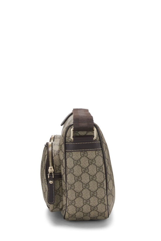 Pre-Owned Original GG Supreme Canvas Web Double Pocket Messenger 