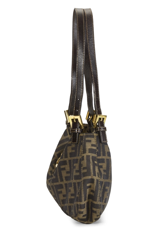 Brown Zucca Canvas Shoulder Bag, , large image number 2