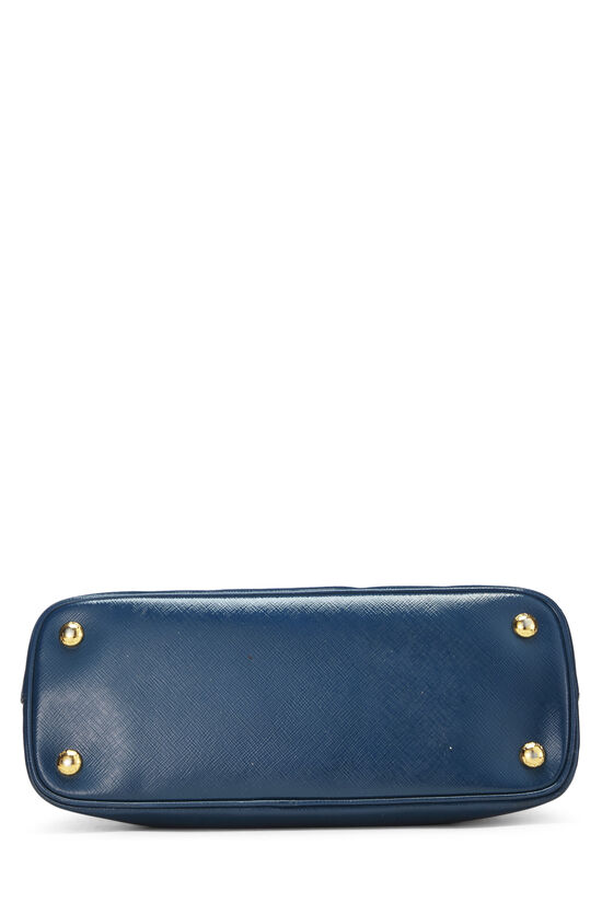 PRADA Saffiano Leather Tote Shoulder Bag Blue - Buy Now