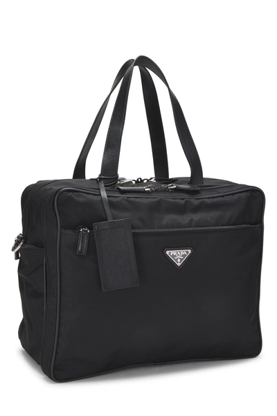 Black Nylon Briefcase, , large