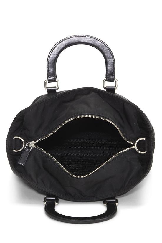 Black Nylon Convertible Handbag, , large image number 5