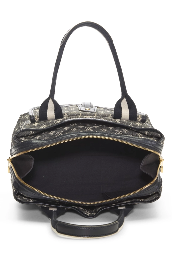 Navy Monogram Mini Lin Sac Mary Kate, , large image number 5
