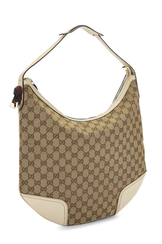 White Original GG Canvas Princy Hobo, , large image number 1
