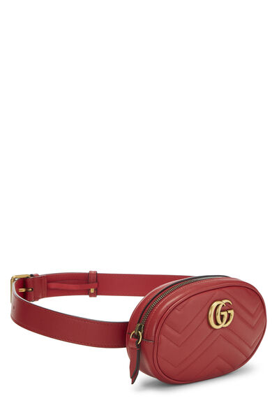Red Leather Marmont Belt Bag Mini, , large