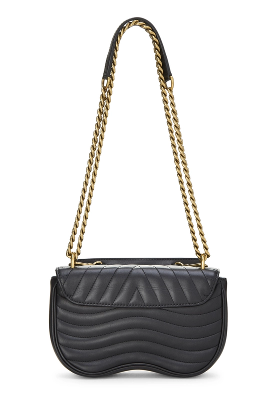 Black Calfskin Patches New Wave Shoulder Bag, , large image number 3