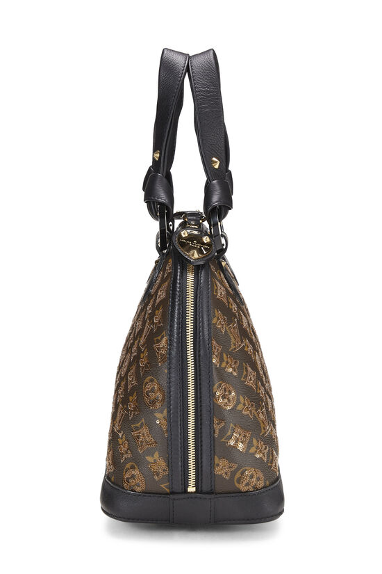 Louis Vuitton Alma Handbag Limited Edition Monogram Eclipse Sequins PM