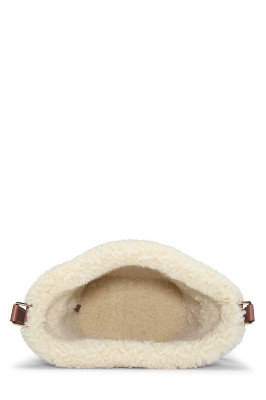 Brown Shearling Triomphe Bucket Bag Small, , large image number 5