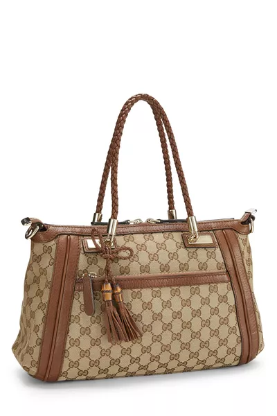 Original GG Canvas Bella Zip Tote, , large