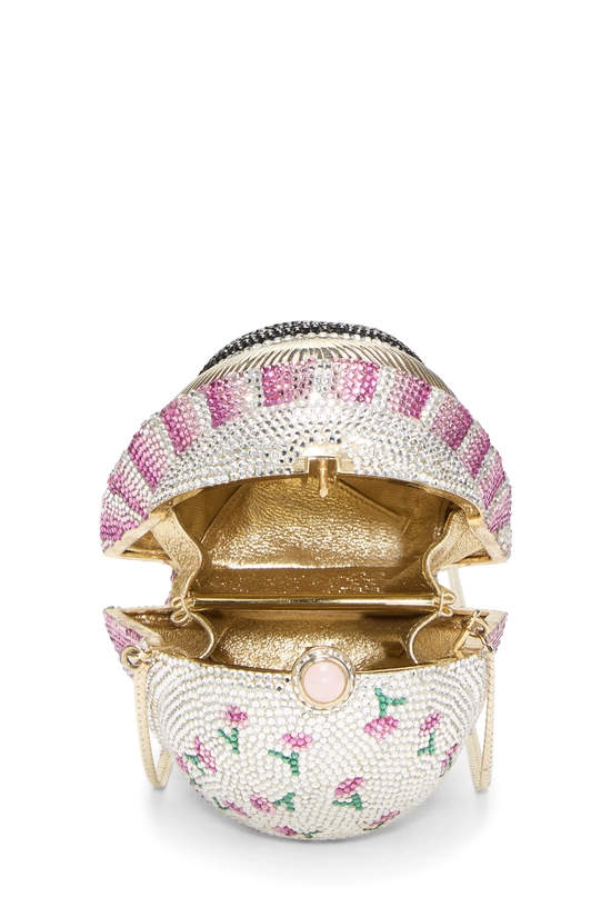 Multicolor Crystal Embellished Venetian Mask Minaudi&egrave;re, , large image number 5