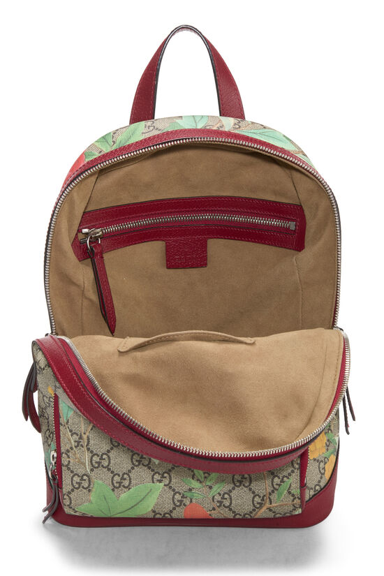 Red GG Supreme Canvas Tian Eden Backpack Small, , large image number 5