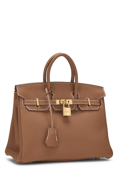 Gold Togo Birkin 25, , large