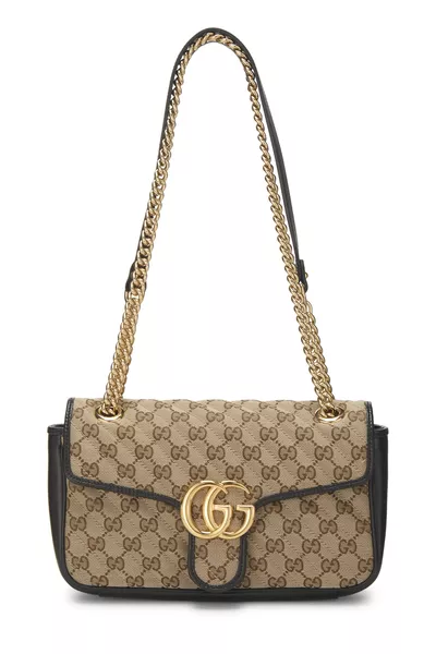 Original GG Canvas Marmont Shoulder Bag Small