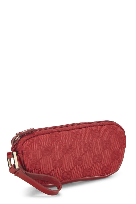 Red GG Canvas Pouch, , large image number 1