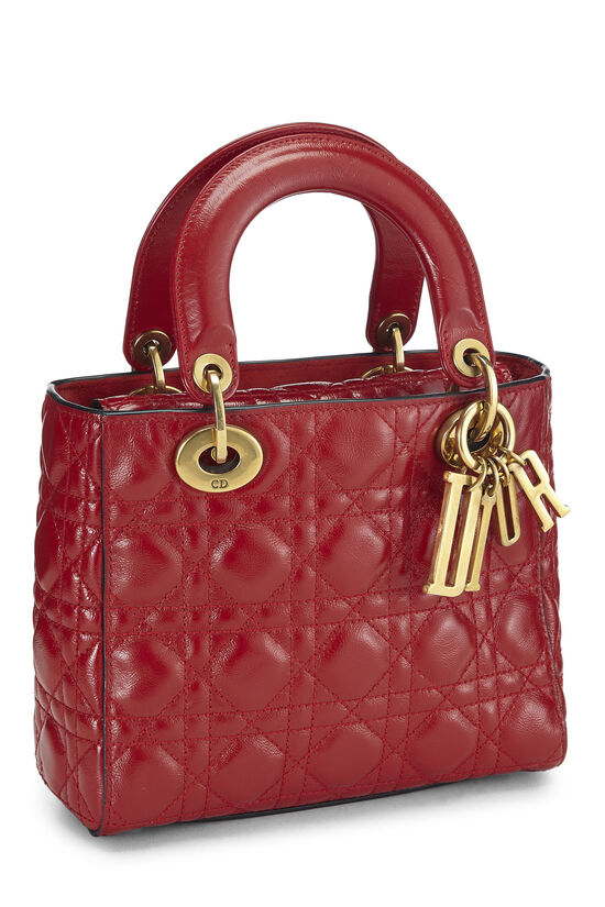 Red Cannage Quilted Calfskin My Lady Dior Lucky Charms Small, , large image number 1