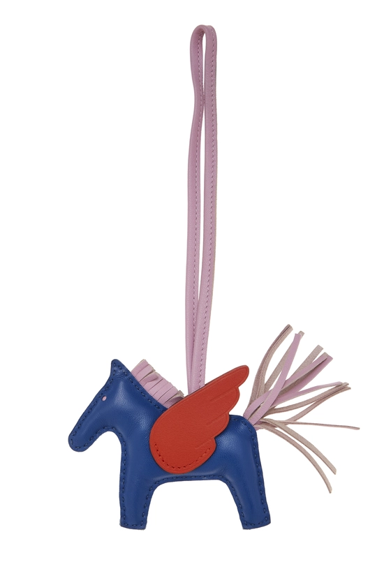 Bleu France, Capucine, Mauve Sylvestre Milo Leather Rodeo Pegase Bag Charm TPM, , large image number 0