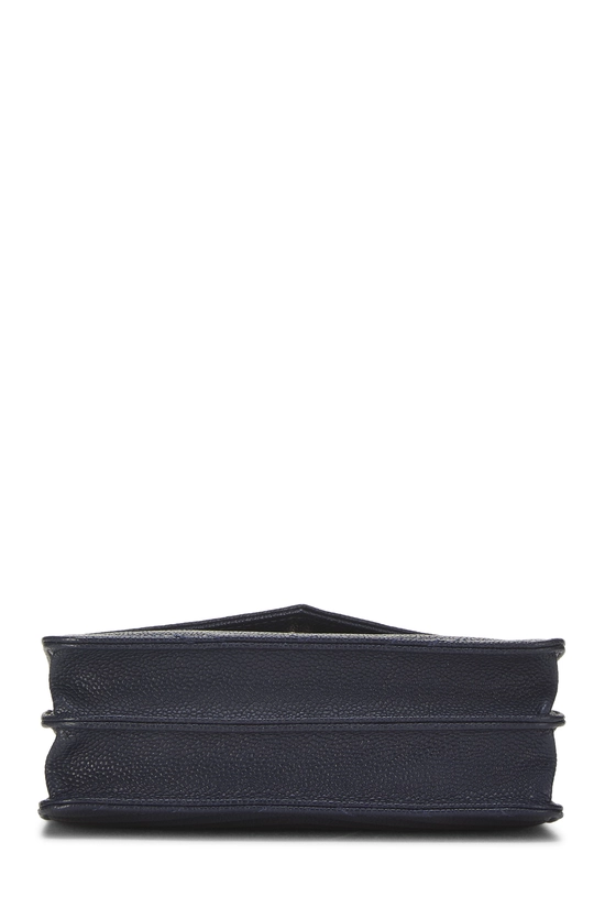 Navy Caviar Chevron Envelope Wallet on Chain (WOC), , large image number 4