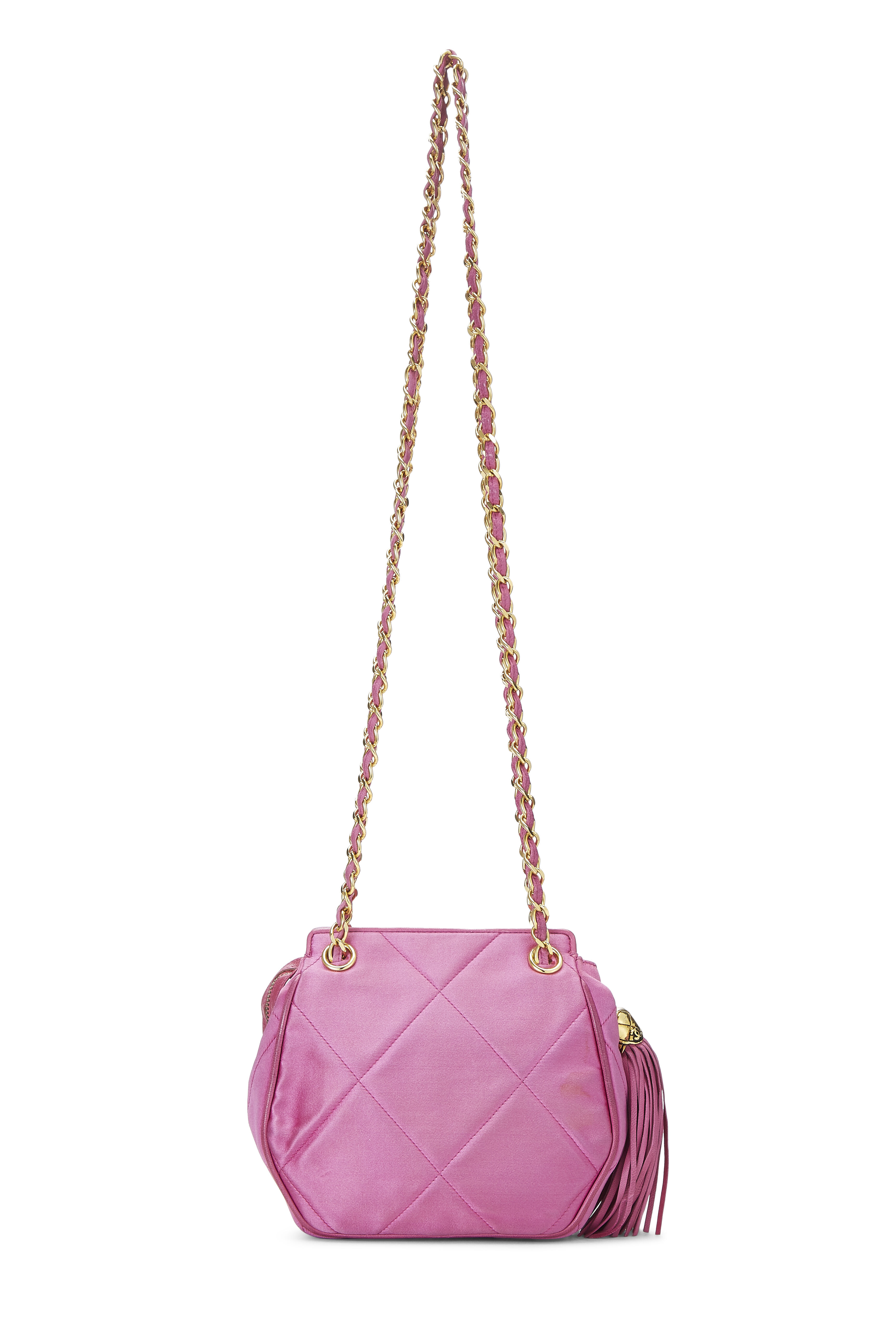 pink quilted bag