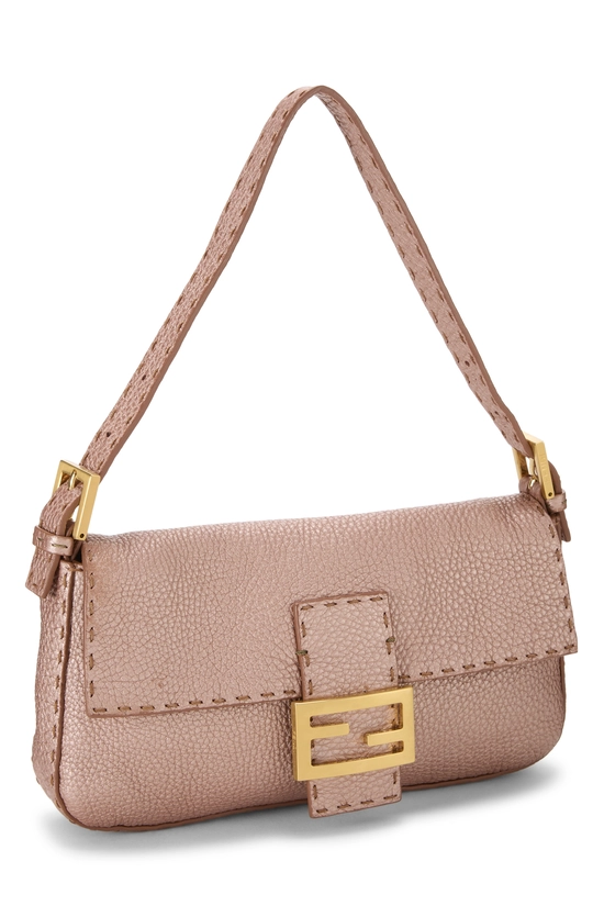 Pink Metallic Selleria Baguette Bag, , large image number 1