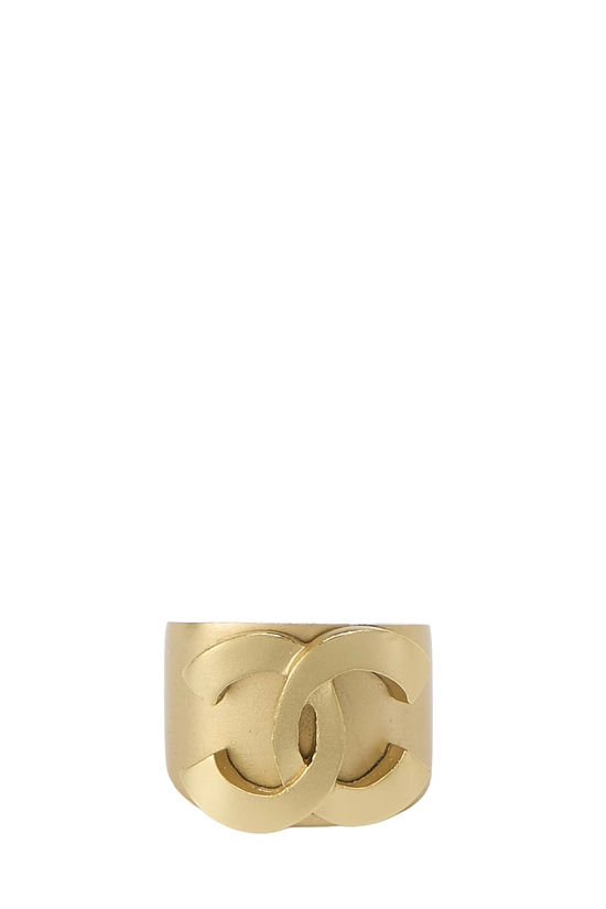 Gold 'CC' Ring, , large image number 1