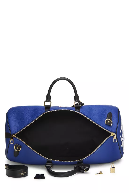 Blue Taurillon NBA Keepall Bandouliere 55, , large image number 5