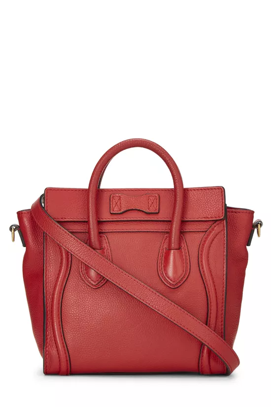 Red Leather Luggage Nano, , large image number 3