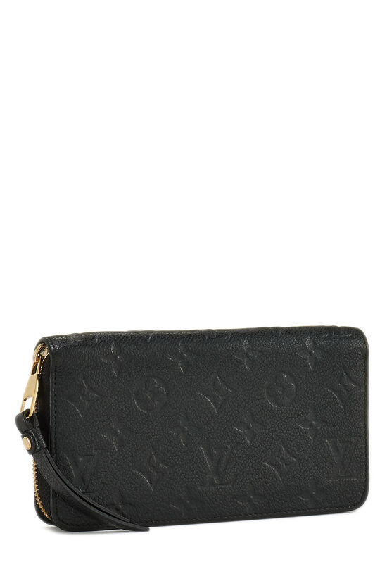 Zippy Wallet - Luxury Bicolour Monogram Empreinte Leather Black