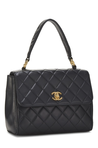 Chanel Navy Quilted Lambskin Kelly Small — photo 2