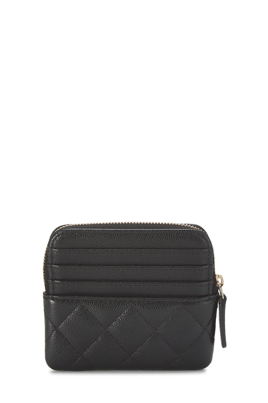 Black Caviar 'CC' Zip Card Holder, , large image number 2
