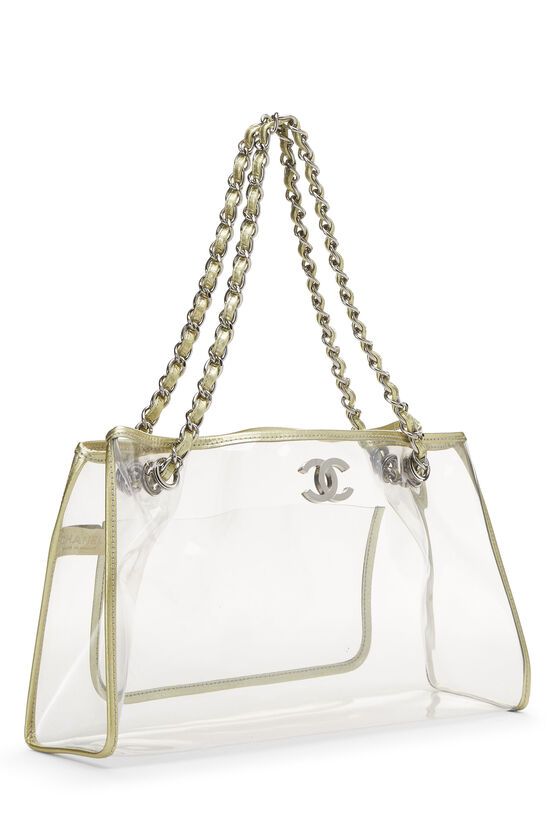 Gold & Clear Vinyl CC Tote, , large image number 1