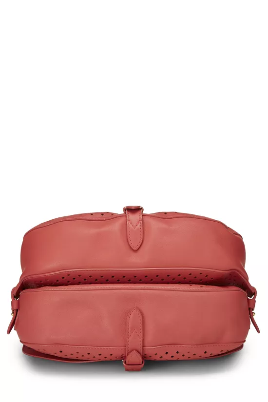 Pink Perforated Leather Saumur 30, , large image number 5