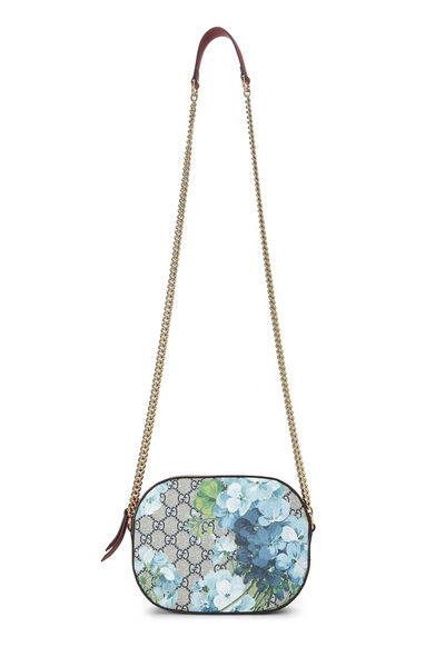 Red GG Supreme Blooms Canvas Crossbody Bag, , large