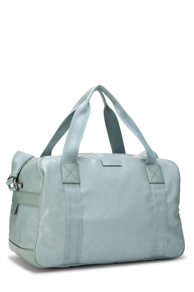 Gucci Blue GG Crystal Canvas Carry On Duffle Large — photo 2