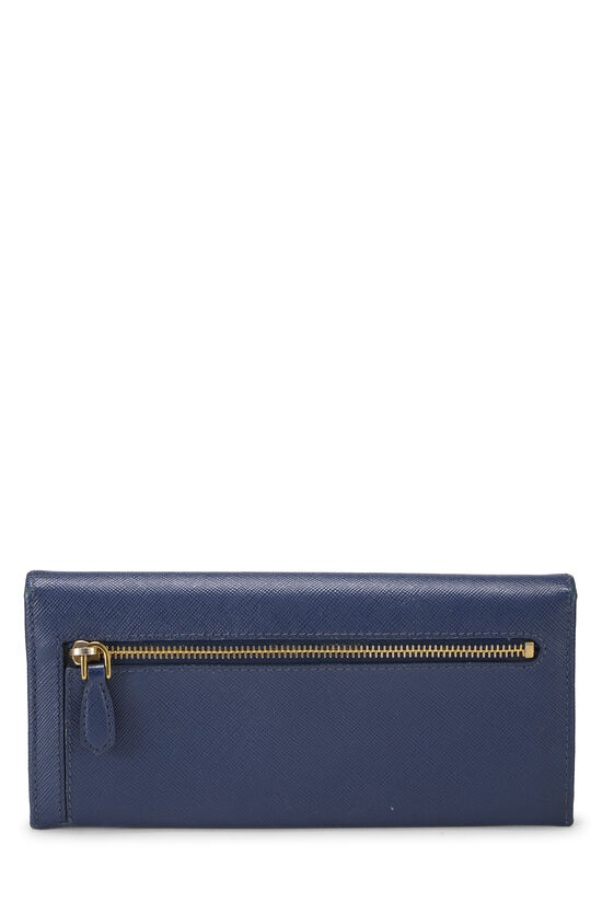 Navy Saffiano Continental Wallet, , large image number 2