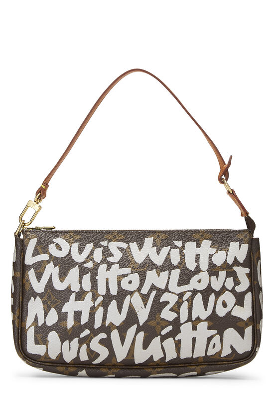 Stephen Sprouse x Louis Vuitton Grey Monogram Graffiti Pochette Accessories, , large image number 0
