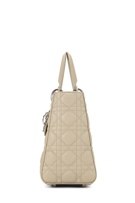 Beige Cannage Quilted Calfskin Lady Dior Medium, , large image number 2
