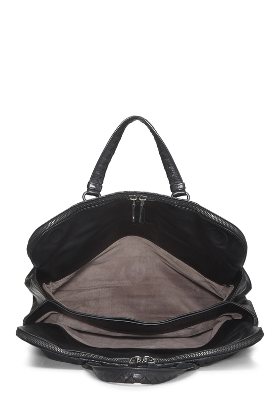 Black Intrecciato Tote, , large image number 5