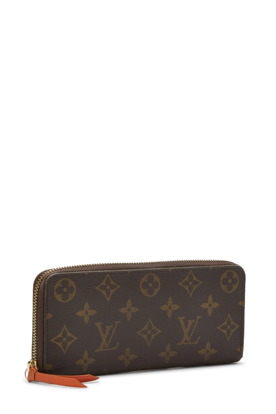 Orange Monogram Canvas Clemence Wallet, , large image number 1