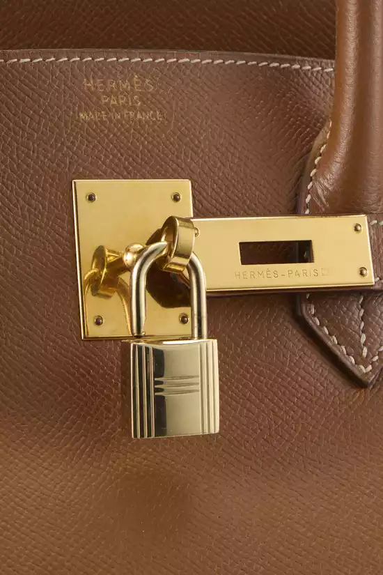 Gold Courchevel Birkin 35, , large image number 7