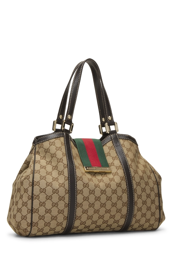 Original GG Canvas Shelly Tote, , large image number 1