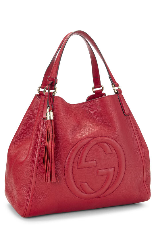 Red Leather Soho Convertible Shoulder Bag, , large image number 1