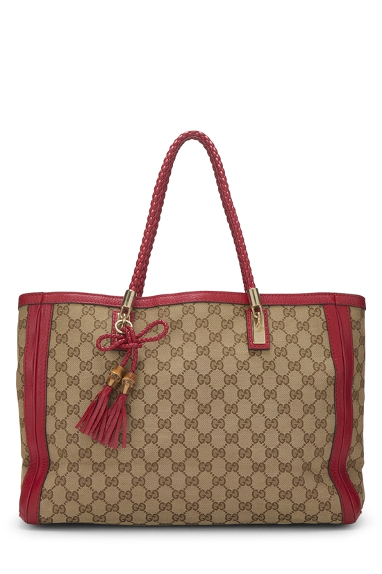Red Original GG Canvas Bella Tote, , large image number 0