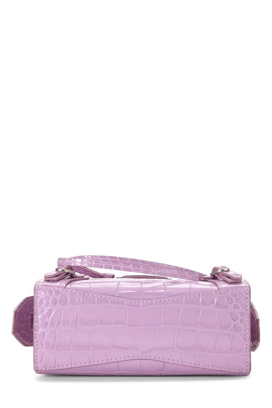 Purple Embossed Calfskin Neo Classic City Nano, , large image number 4