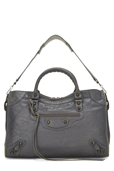 Grey Agneau Classic City Bag, , large