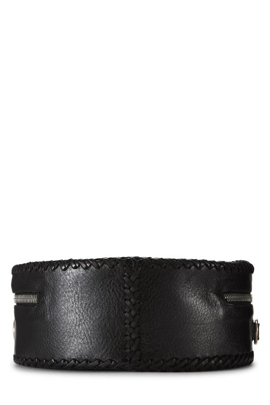 Black Leather Blue Moon Baby Shoulder Bag, , large image number 4