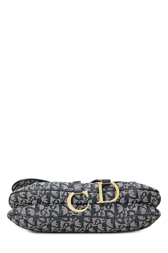 Navy Trotter Canvas Double Saddle Bag, , large image number 4