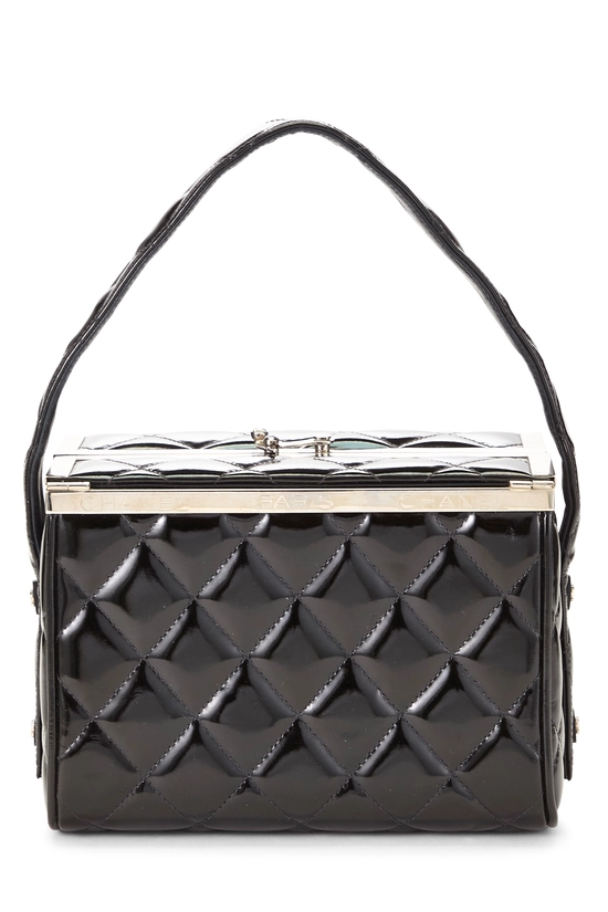 Black Quilted Lambskin Box Vanity Small, , large image number 0