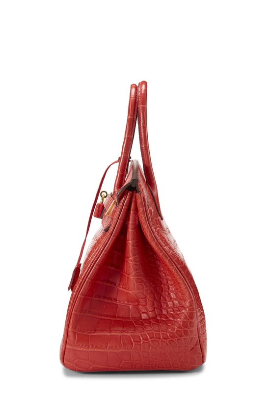 Geranium Matte Alligator Birkin 35, , large image number 2