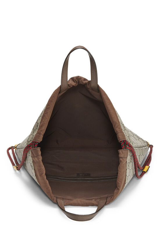 Original GG Supreme Canvas Web Vintage Drawstring Backpack, , large image number 6